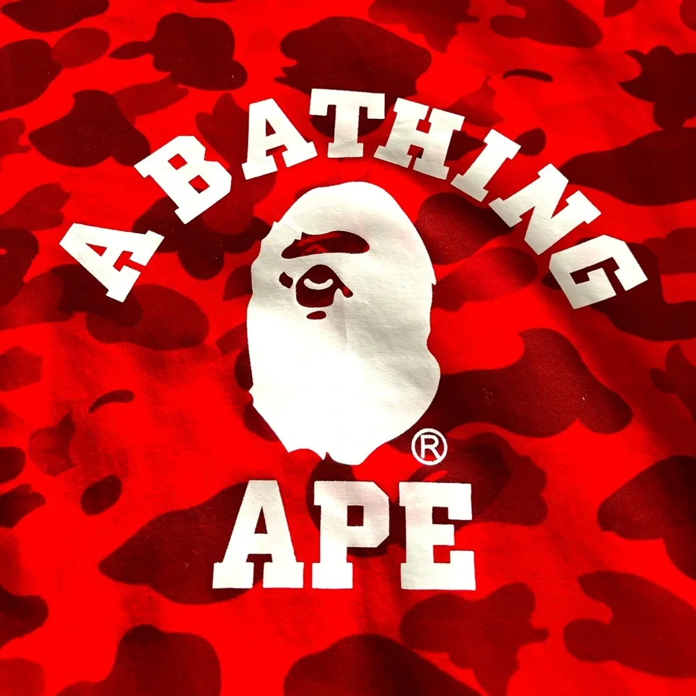 Bathing Ape College Camo “Red” Crewneck - Picture 2 of 5